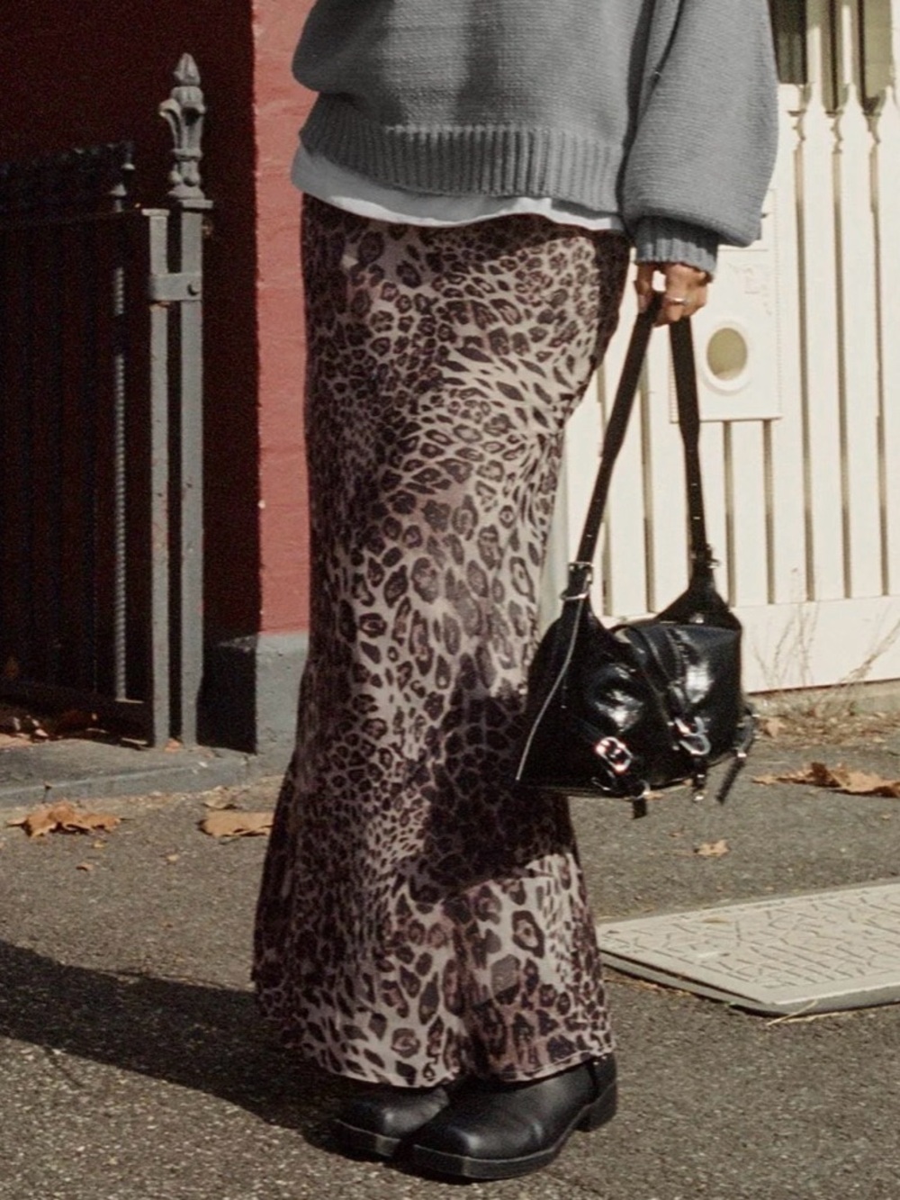 Princess Polly Manda leopard print maxi skirt